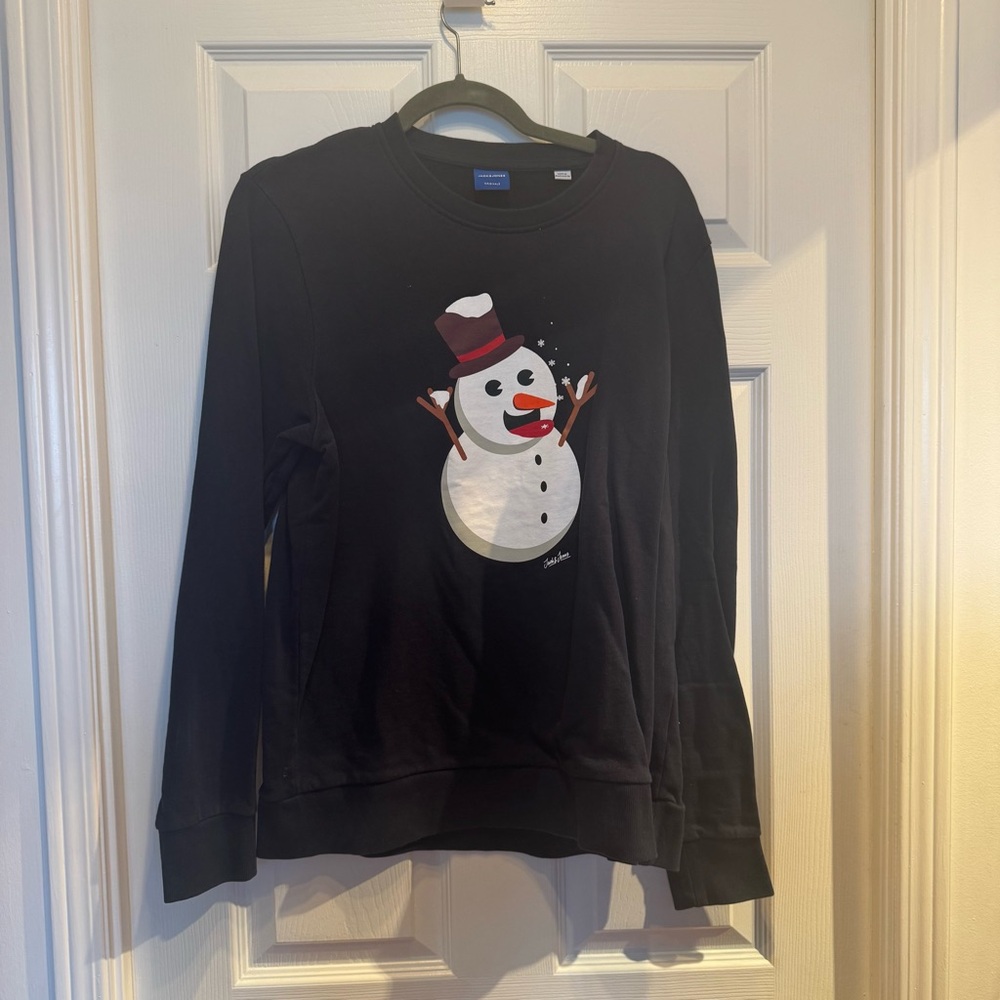 Jack & Jones Original Navy Colour Snowman Sweatshirt - Men’s Large